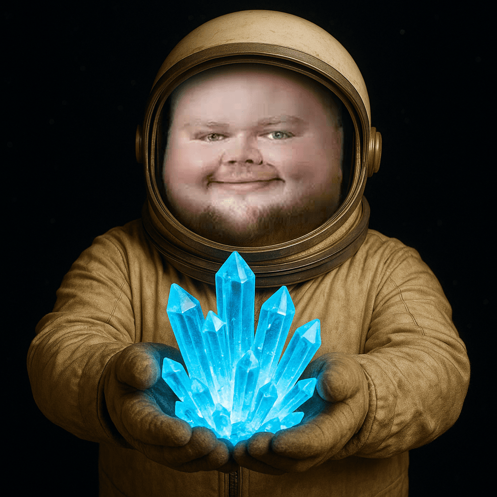 JD mining crystals in space